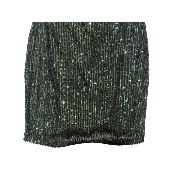 Showpo Talyah Mini Dress in Emerald Sequin - Picture 3 of 5